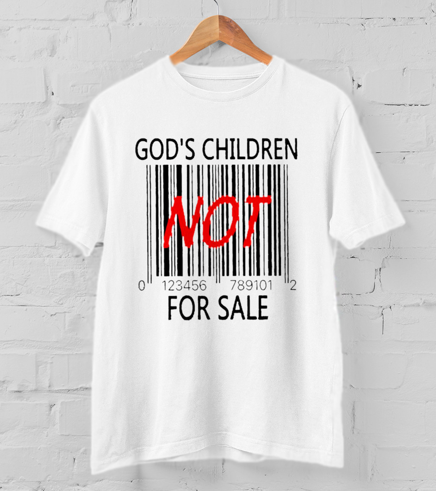 GOD'S CHILDREN NOT FOR SALE Barcode 01234567891012 T-Shirt