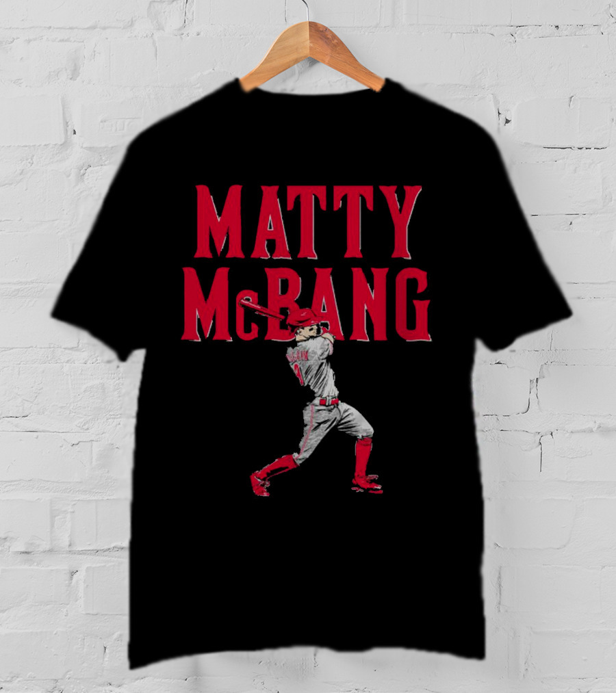 Matty McBang Matt McLain Cincinnati Reds Baseball Player T-Shirt