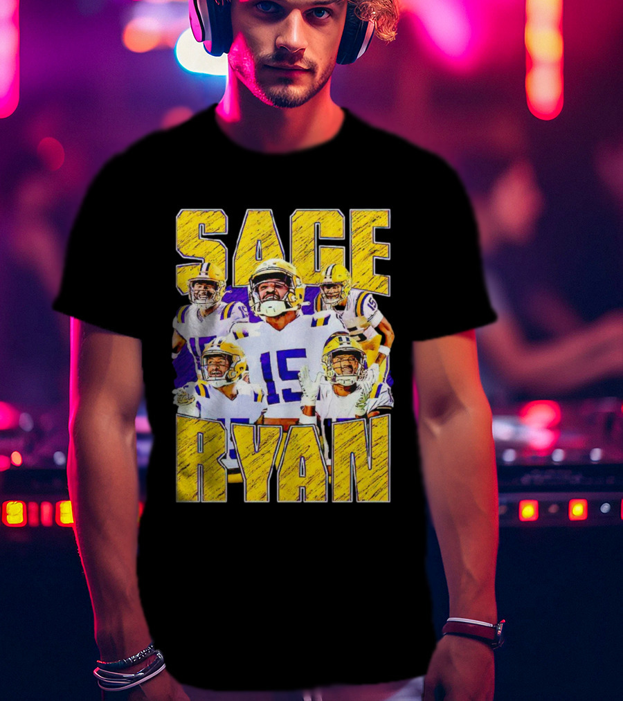 Sage Ryan LSU Tigers Football Vintage 15 T-Shirt