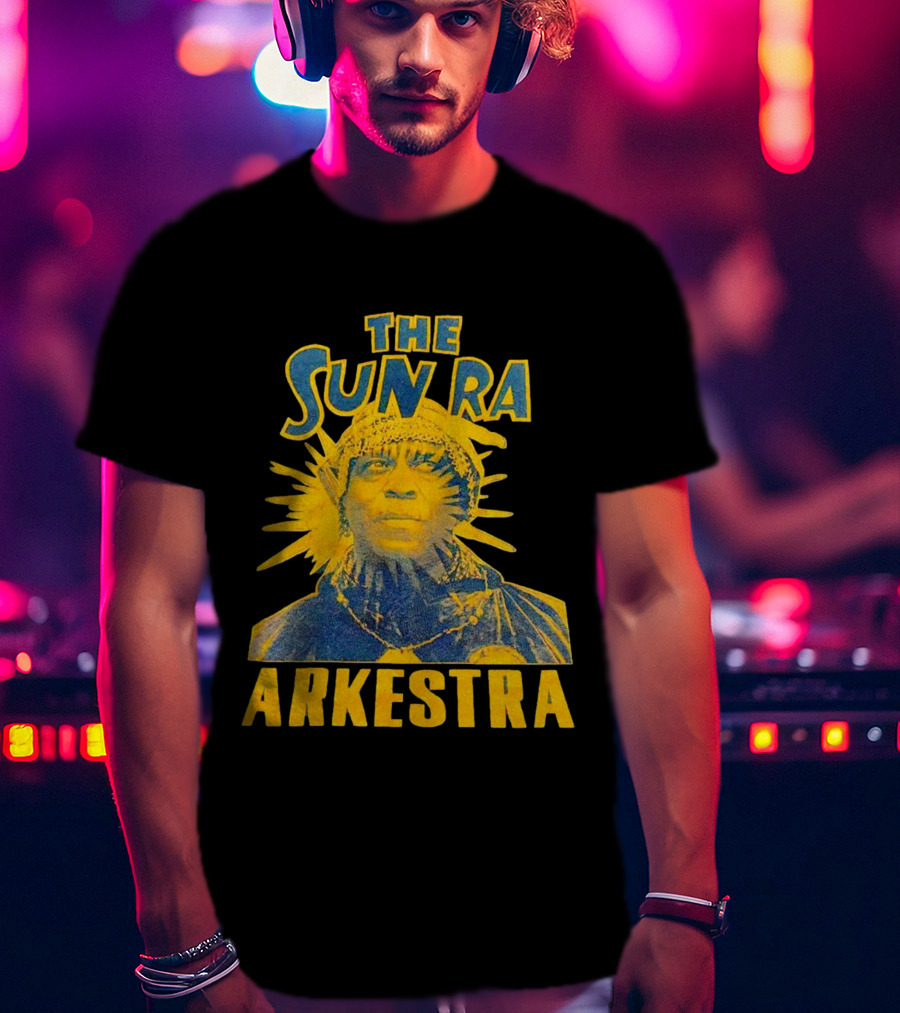 The Sun Ra Arkestra Cosmic Jazz Icon Yellow T-Shirt
