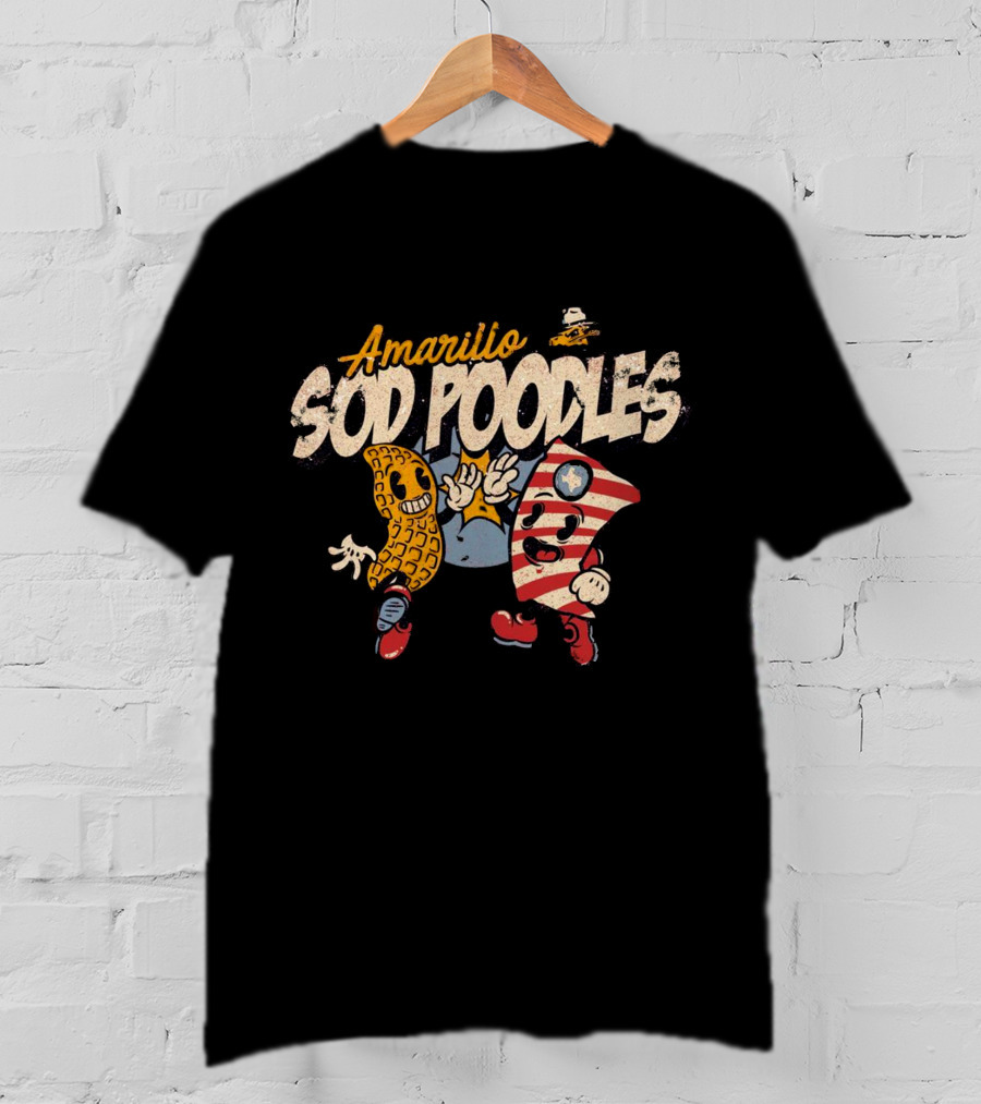 Amarillo Sod Poodles Buy Me Some Peanuts And Cracker Jacks T-Shirt