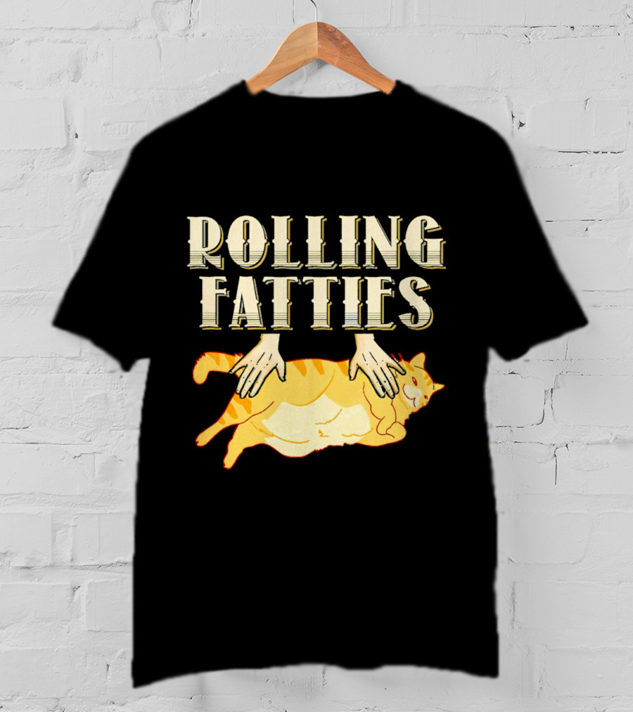 Rolling Fatties Cat With Hands T-Shirt