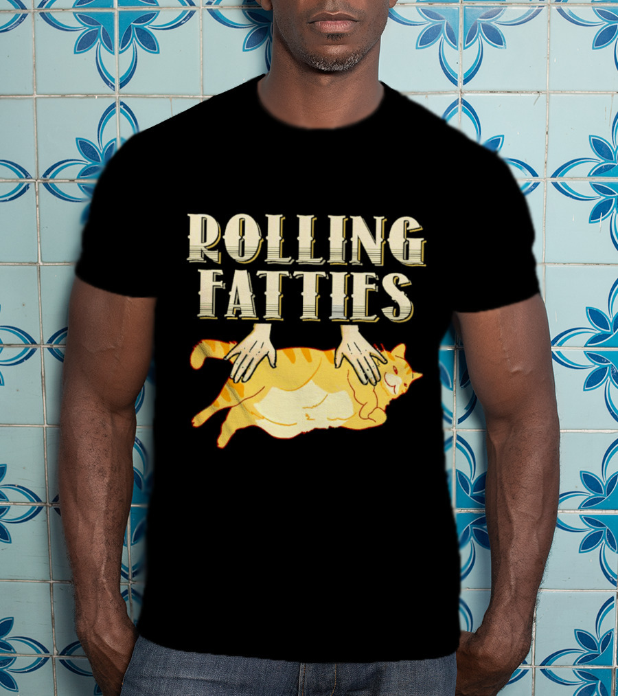 Rolling Fatties Cat With Hands T-Shirt