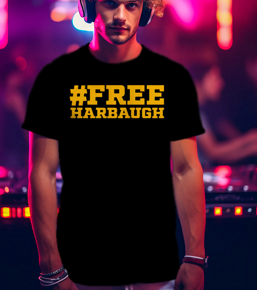 Free Harbaugh Sports Team Support T-Shirt