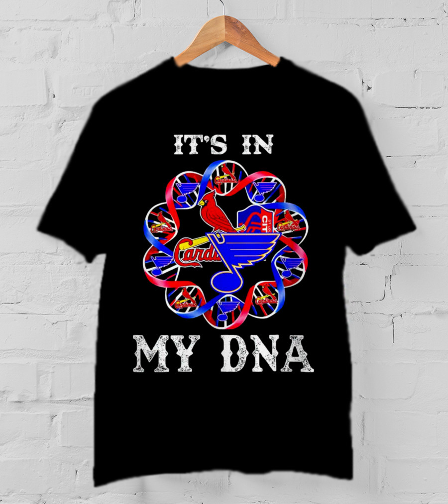 It's In My DNA St Louis City SC Cardinals Blues T-Shirt