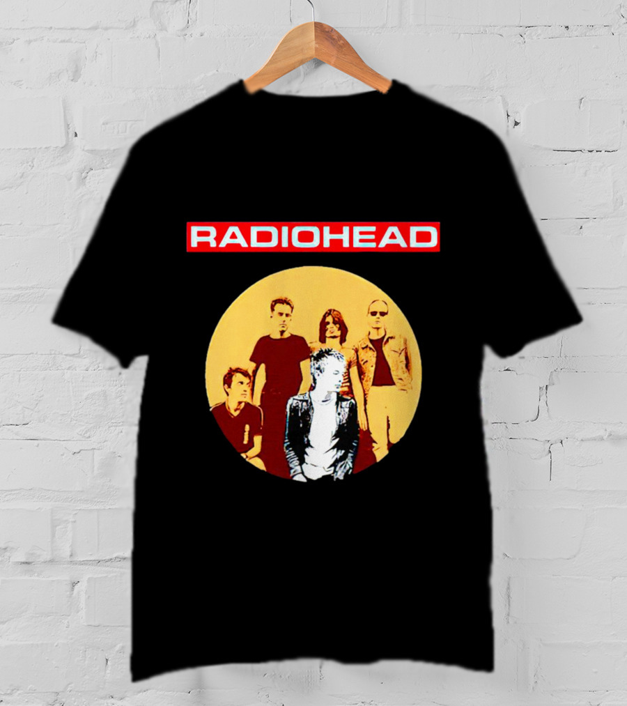 RADIOHEAD Band Members Vintage Circle T-Shirt