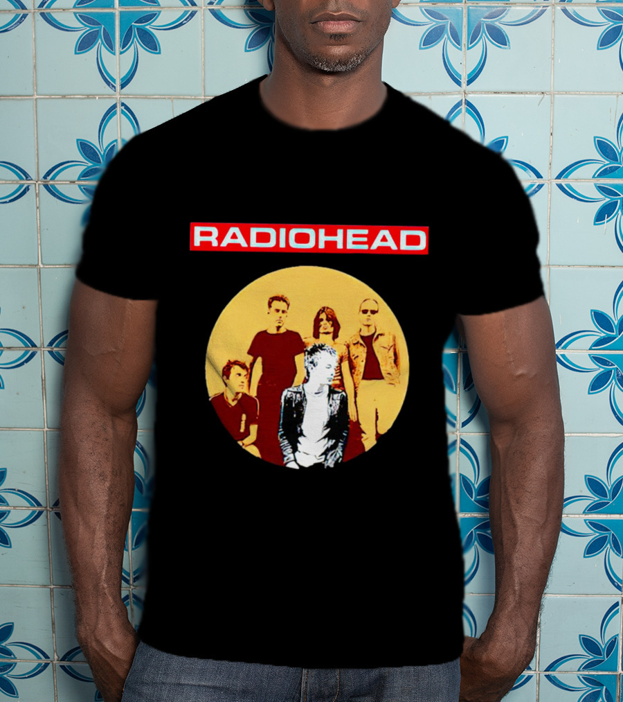RADIOHEAD Band Members Vintage Circle T-Shirt