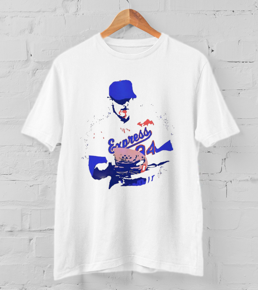 Round Rock Express Nolan Ryan 34 Bloody Lip T-Shirt