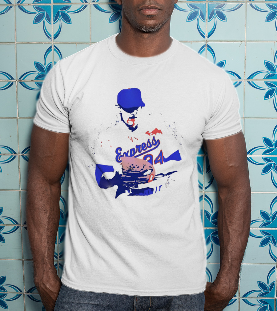 Round Rock Express Nolan Ryan 34 Bloody Lip T-Shirt