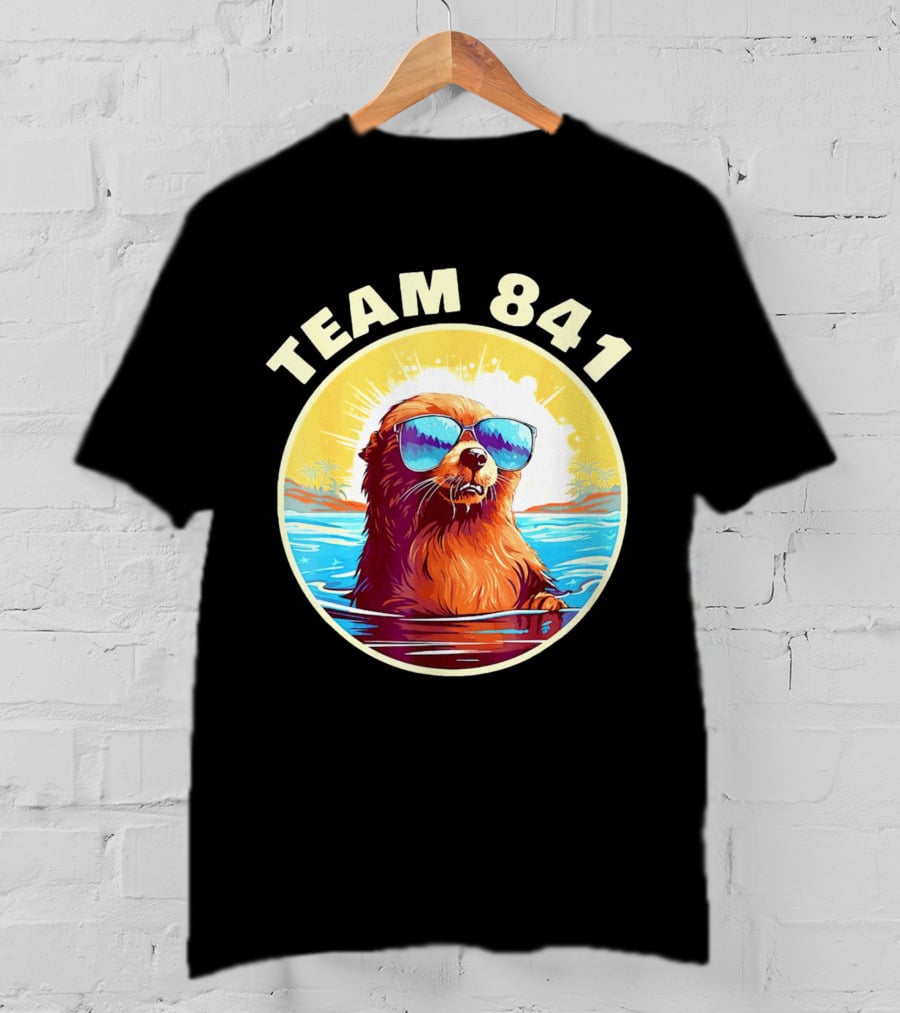 Team 841 Surfing Otter My Way California Sea Otter T-Shirt