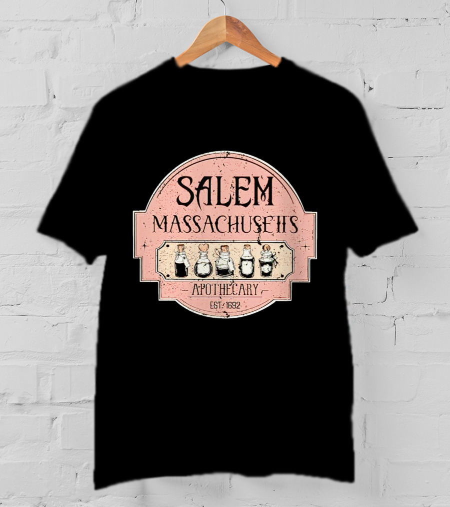 Salem Massachusetts Apothecary Est. 1692 Halloween T-Shirt
