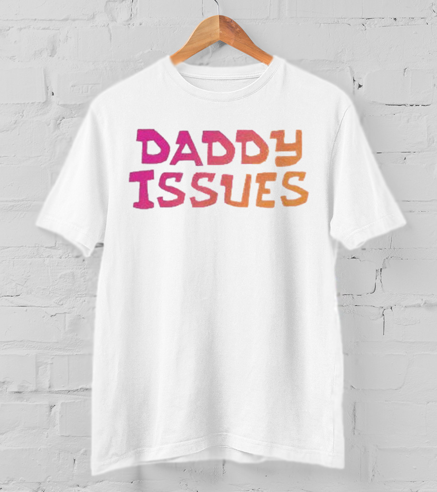Daddy Issues Gradient Text T-Shirt