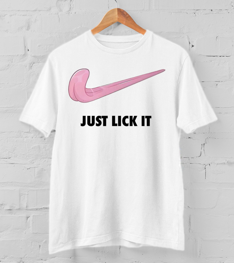 Just Lick It Pink Swoosh T-Shirt