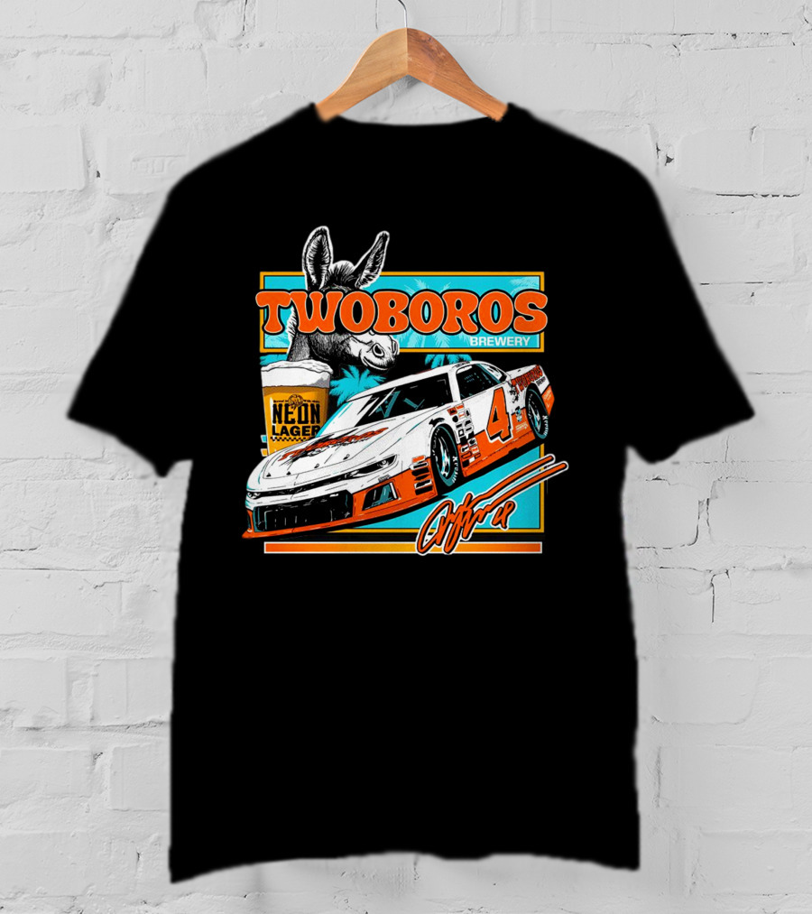 Twoboros Brewery Neon Lager Racing Car 4 T-Shirt