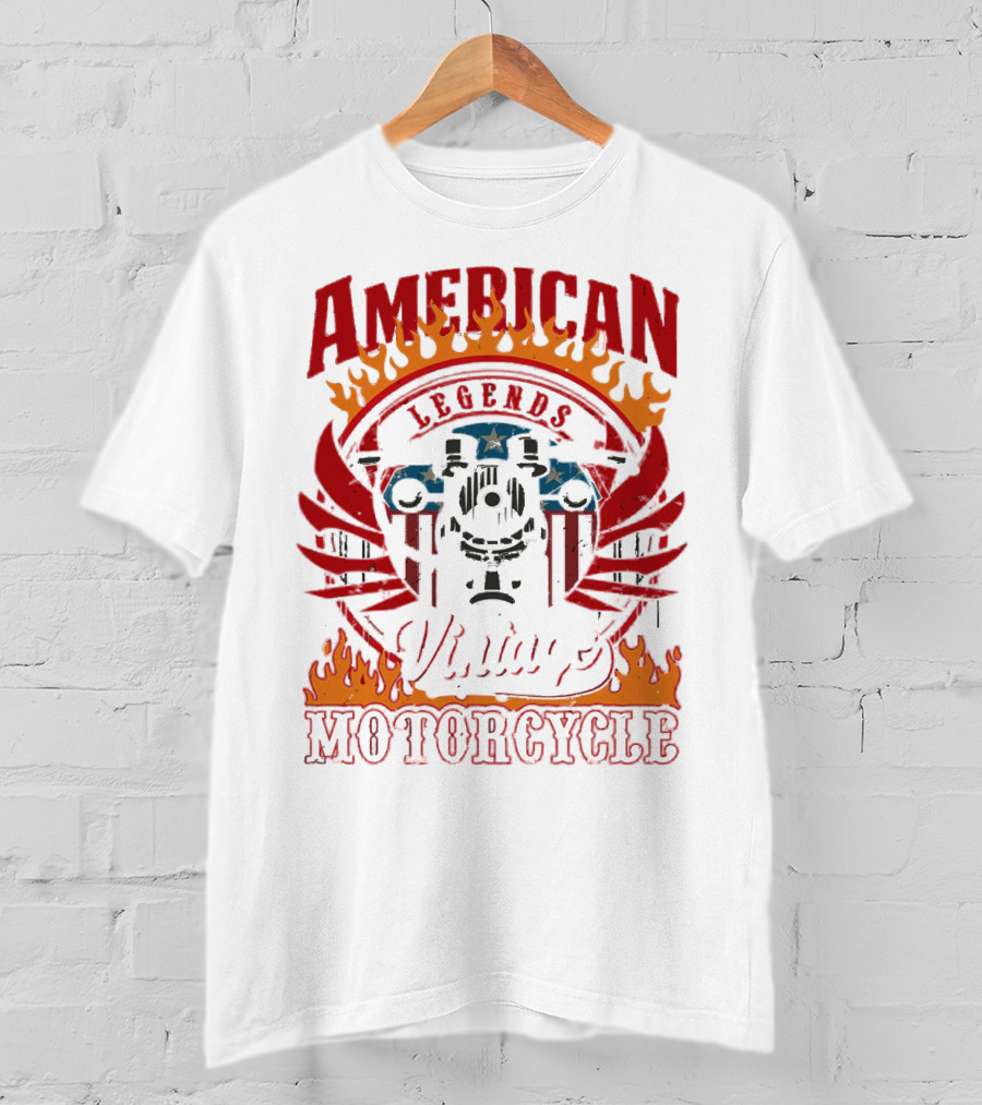American Legends Vintage Motorcycle T-Shirt