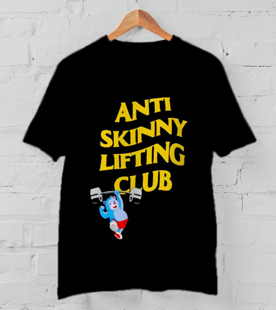 Anti-Skinny Lifting Club Bear Weightlifting T-Shirt