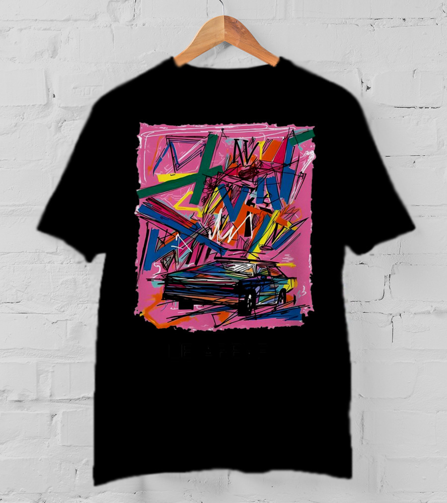 Le Arevey Car Draw Abstract Street T-Shirt