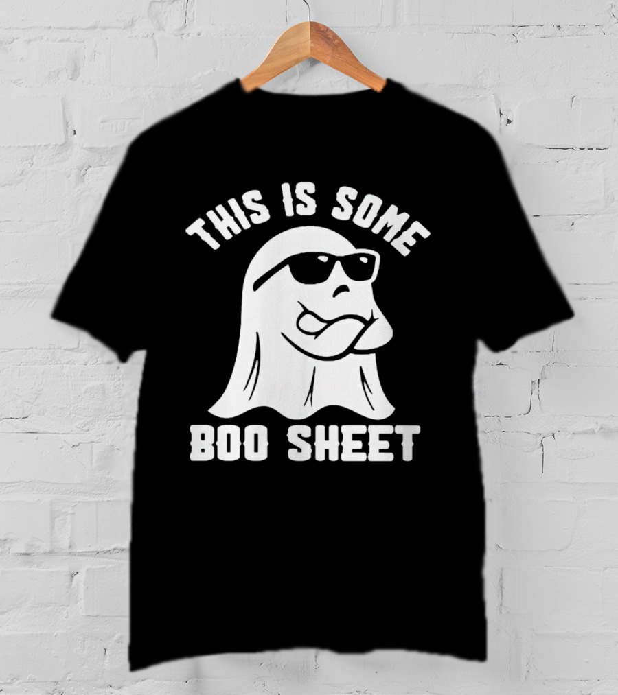 This Is Some Boo Sheet Halloween Ghost Wearing Sunglasses T-Shirt