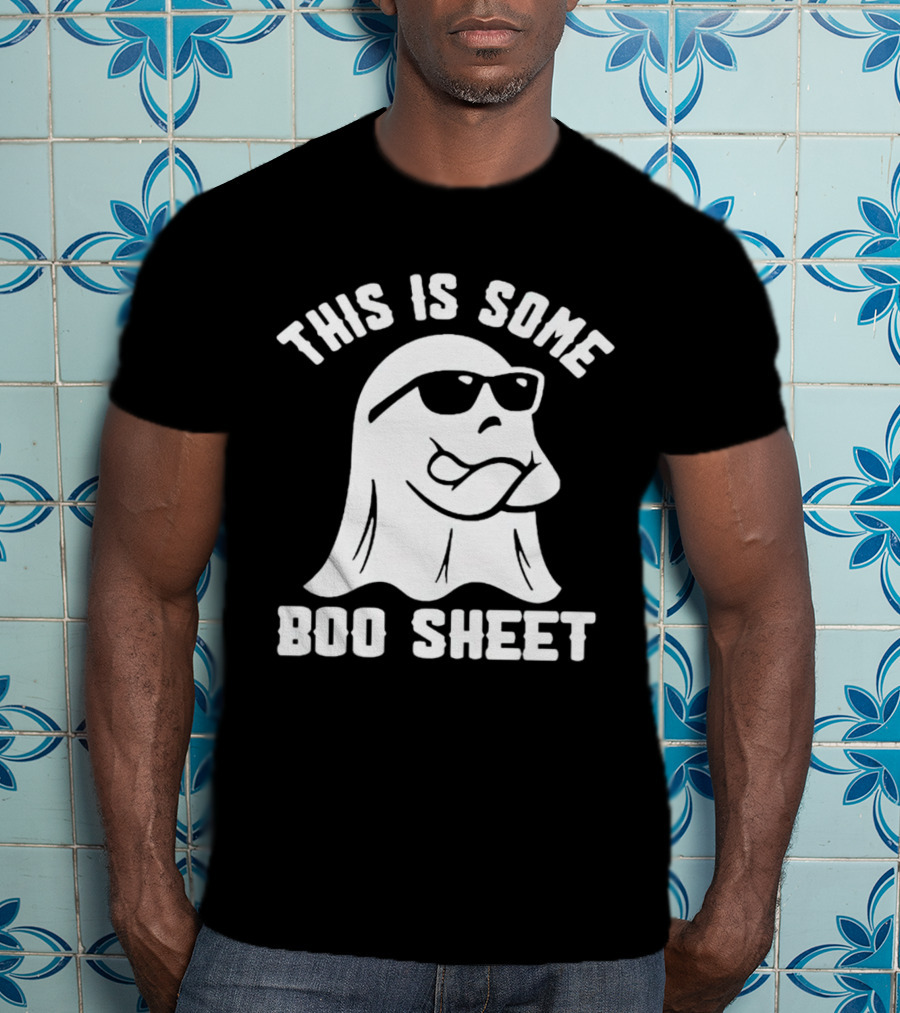 This Is Some Boo Sheet Halloween Ghost Wearing Sunglasses T-Shirt