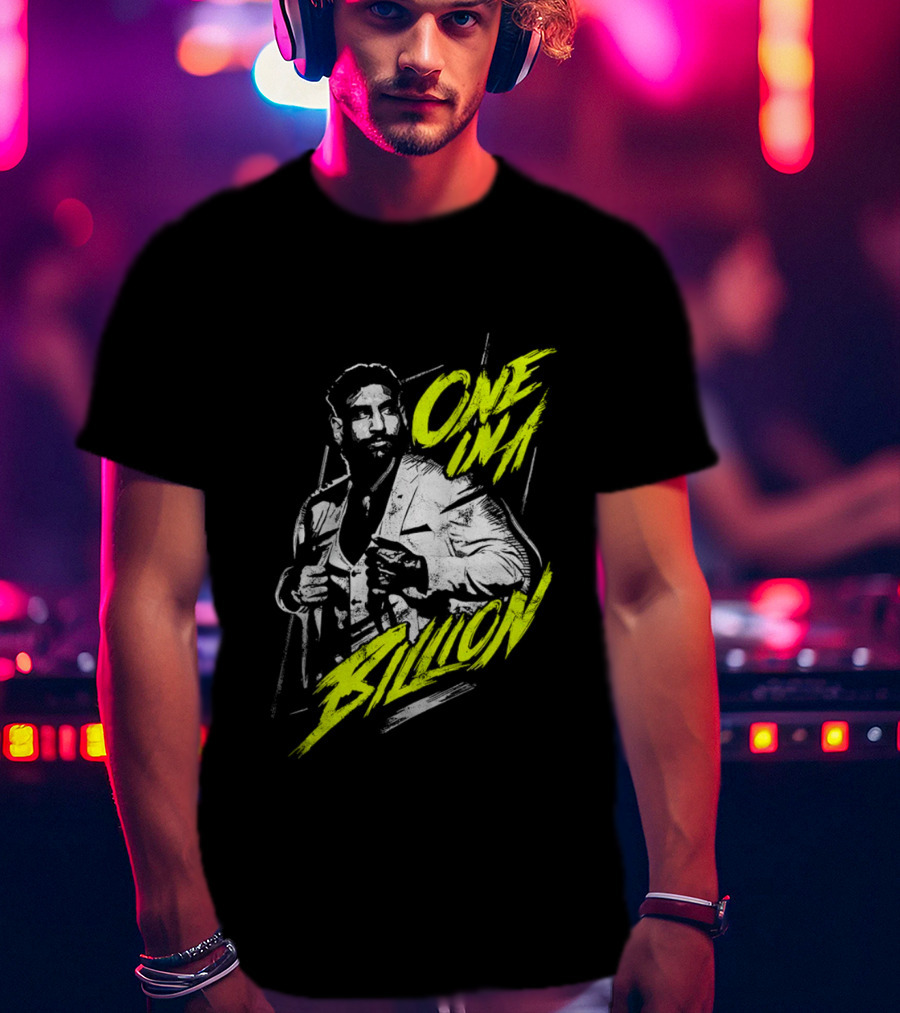 One In A Billion Satnam Singh Stylin’ Retro Vibe With Bold Neon Text T-Shirt