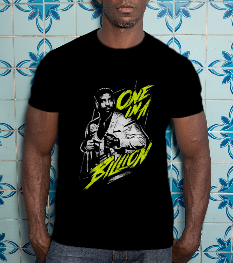 One In A Billion Satnam Singh Stylin’ Retro Vibe With Bold Neon Text T-Shirt