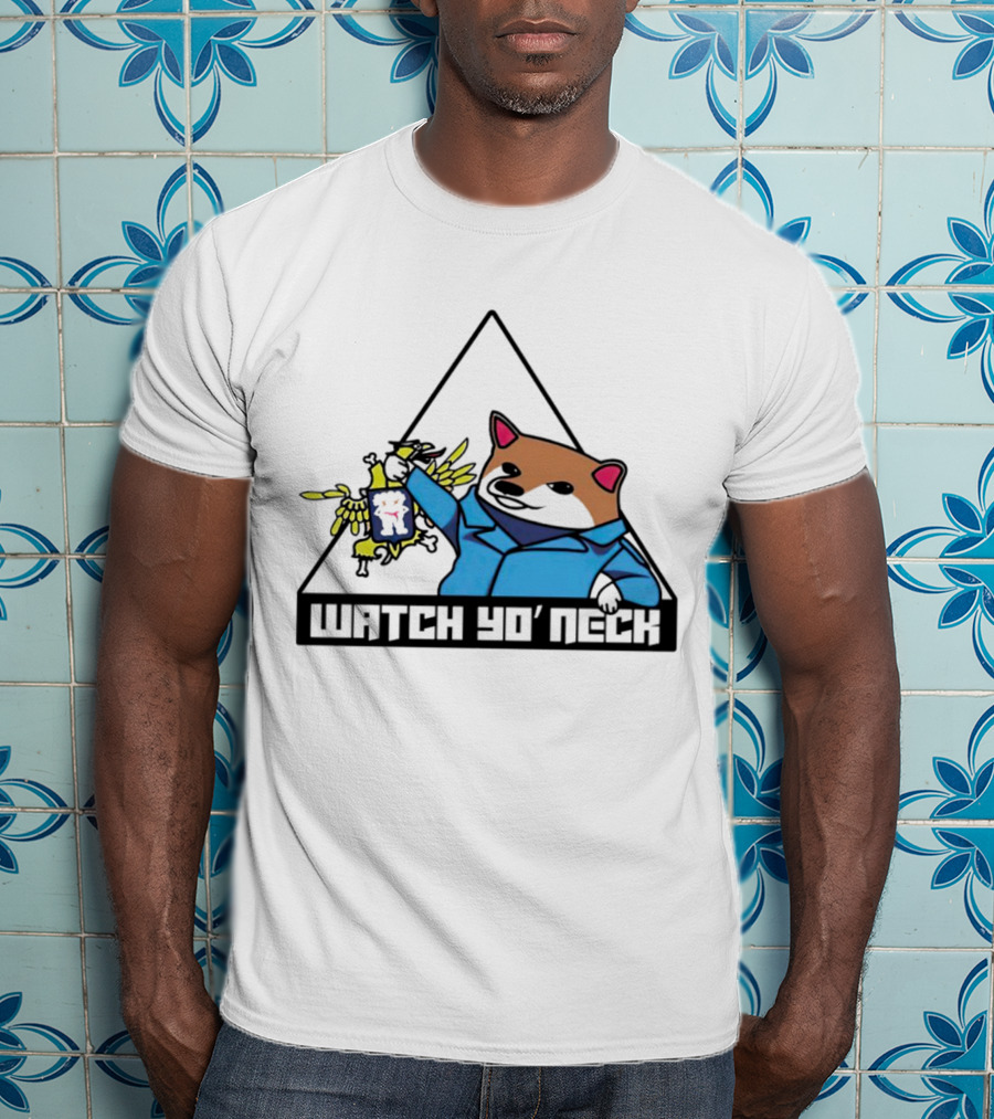 Watch Yo’ Neck Racoon Holding Chicken T-Shirt