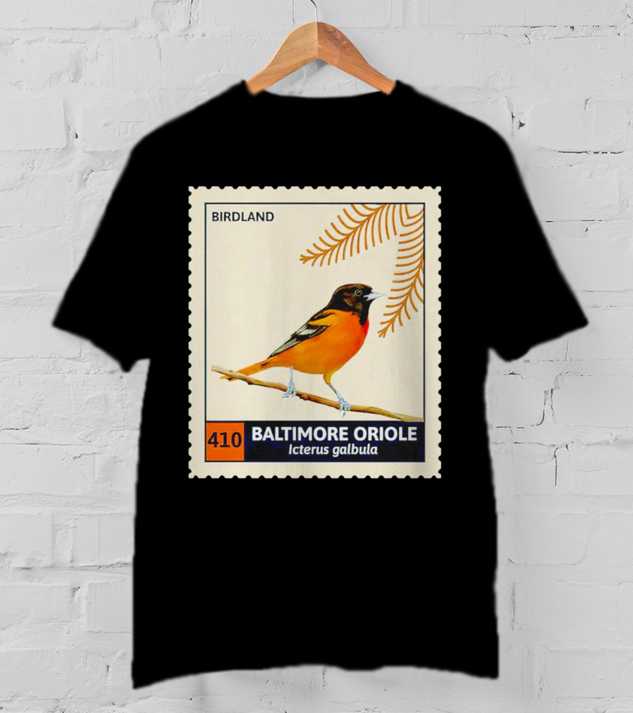BIRDLAND 410 BALTIMORE ORIOLE Icterus Galbula T-Shirt