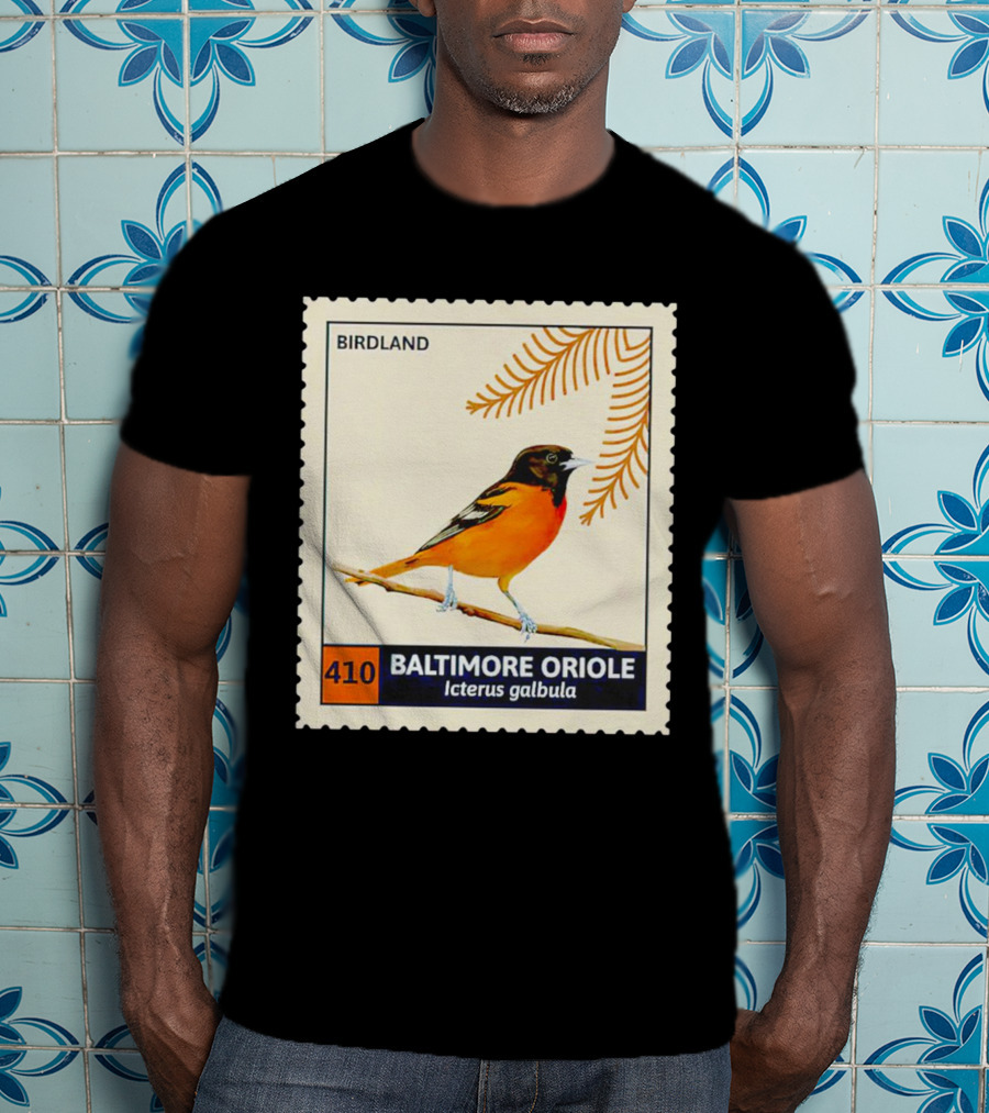 BIRDLAND 410 BALTIMORE ORIOLE Icterus Galbula T-Shirt