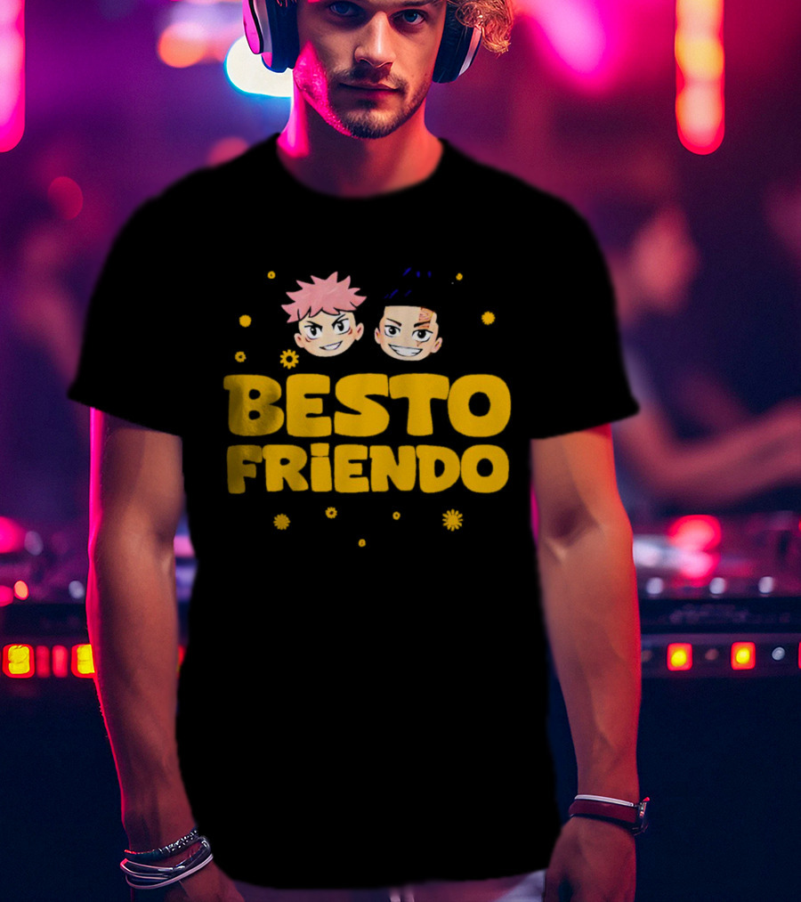 Besto Friendo Itadori Todo Jujutsu Kaisen Anime Characters Fun T-Shirt