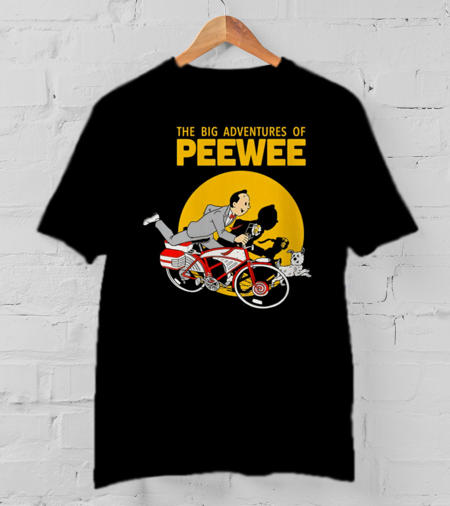 The Big Adventures Of Peewee Bicycle Run With Flower And Dog T-Shirt