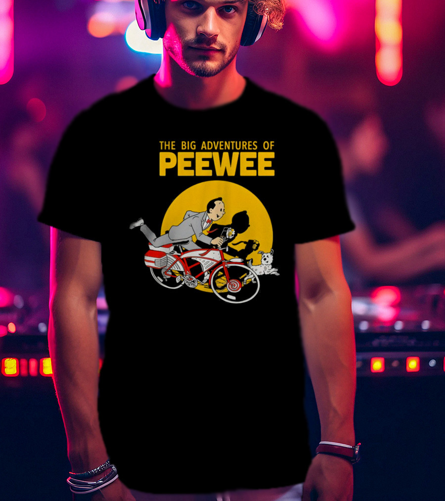 The Big Adventures Of Peewee Bicycle Run With Flower And Dog T-Shirt
