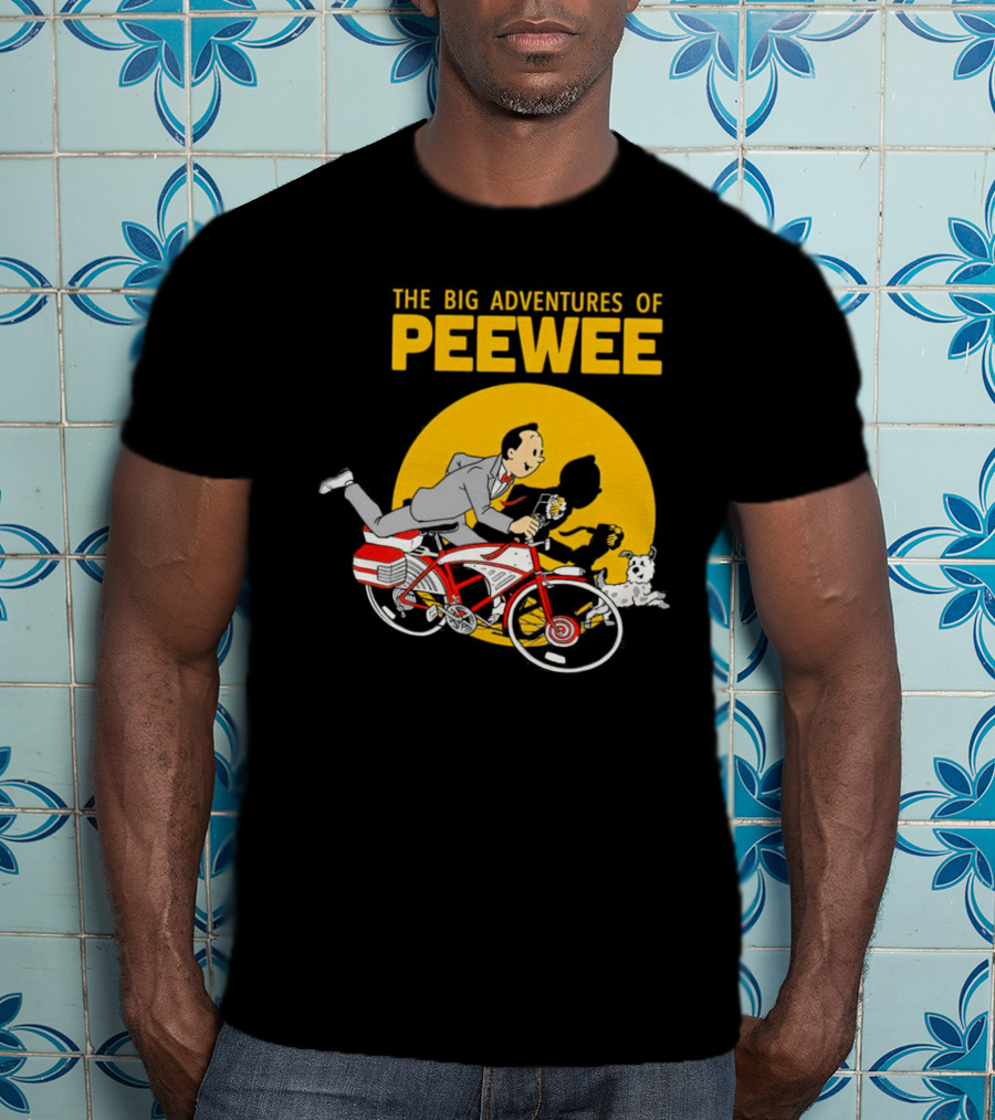 The Big Adventures Of Peewee Bicycle Run With Flower And Dog T-Shirt