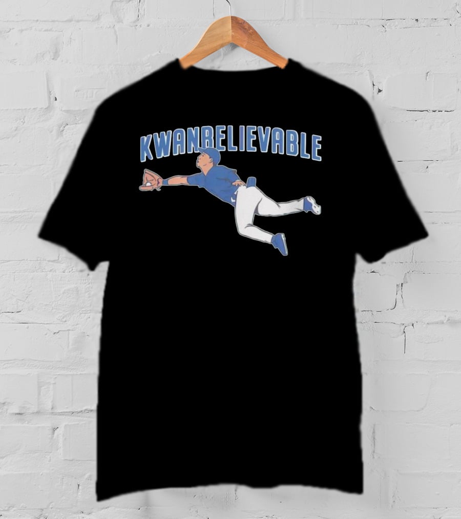 Cleveland Guardians Steven Kwan Kwan Believable Baseball Catch T-Shirt