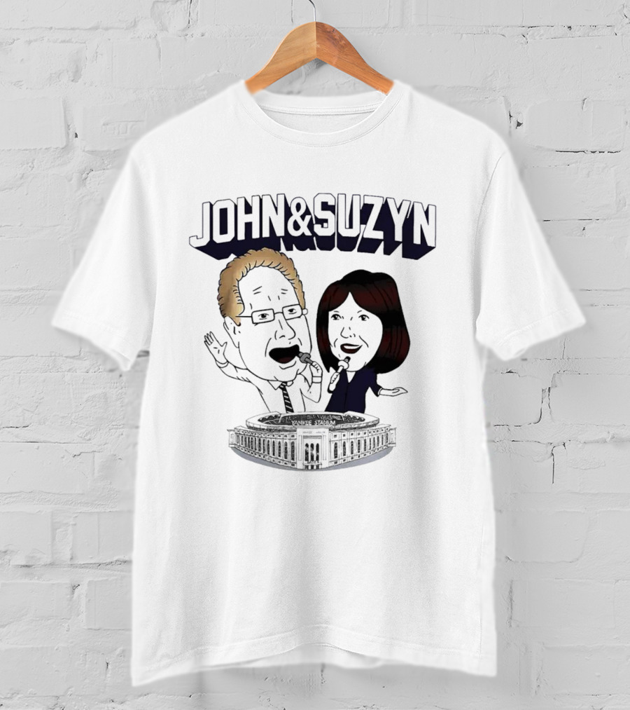 New York Yankees John And Suzyn Commentary At Yankee Stadium T-Shirt