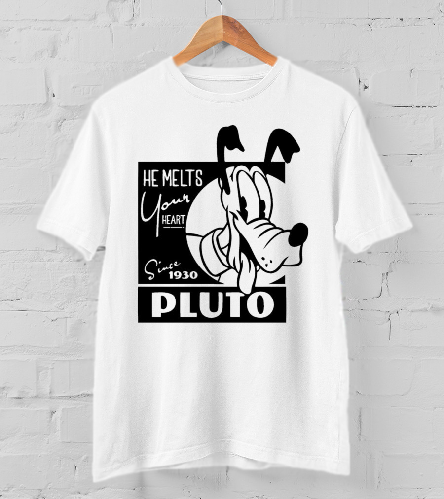 Pluto He Melts Your Heart Since 1930 T-Shirt