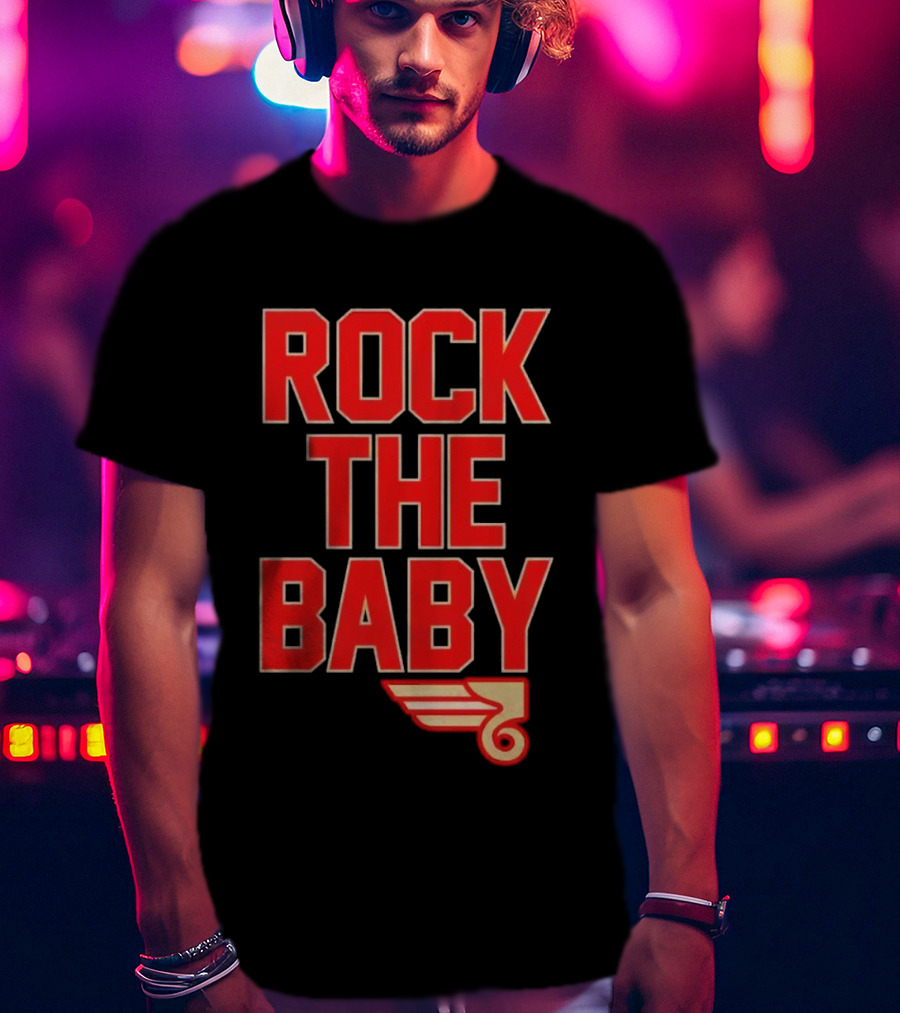 ROCK THE BABY Basketball Dunking T-Shirt