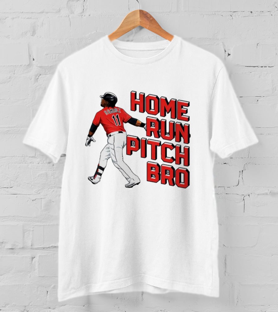 Jose Ramirez 11 Home Run Pitch Bro T-Shirt