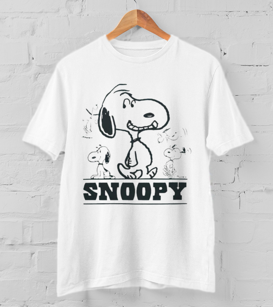 Peanuts Snoopy Sketch Montage T-Shirt
