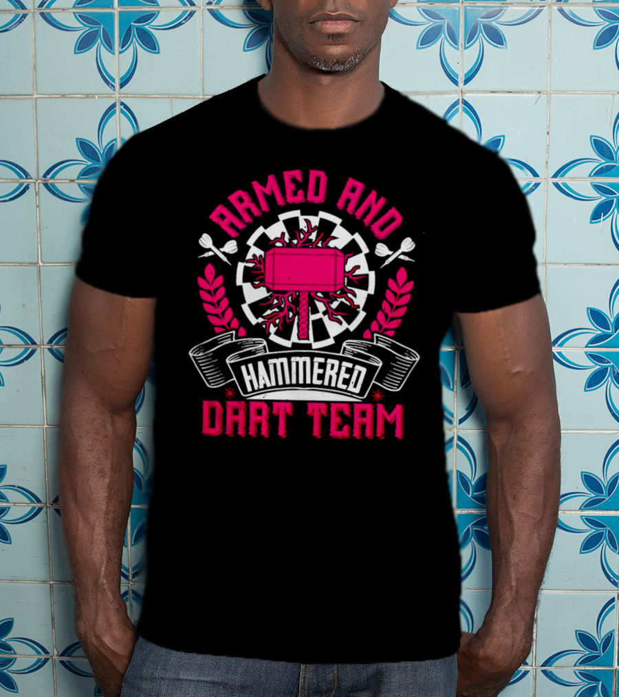Armed And Hammered Dart Team Hammer Laurel T-Shirt