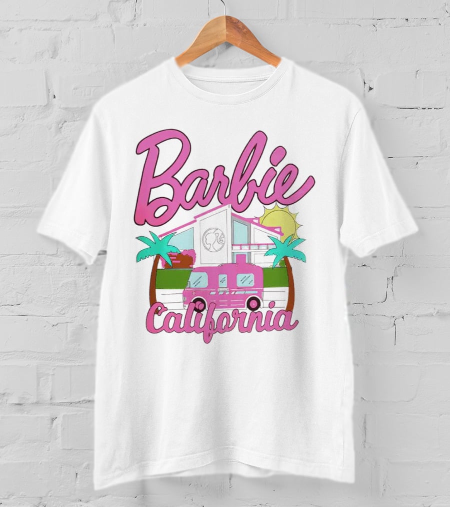 Barbie Dreamhouse California Camper With Palm Trees And Sun T-Shirt