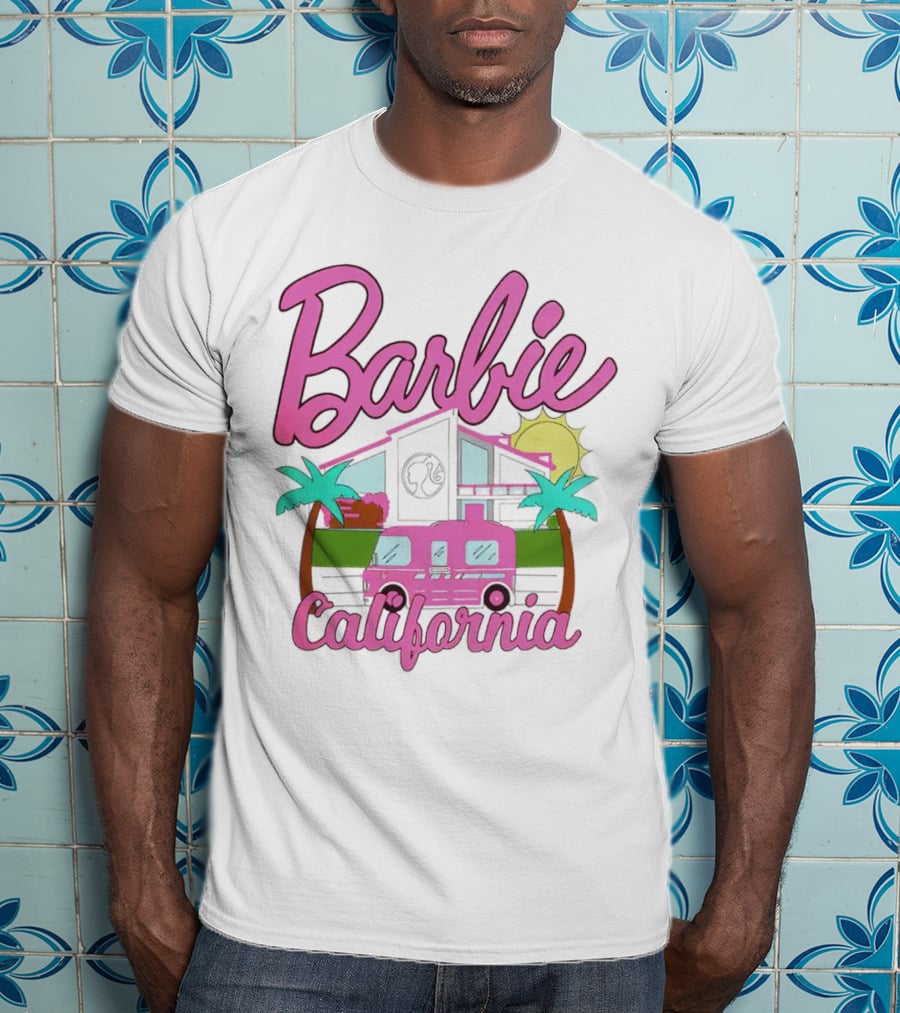 Barbie Dreamhouse California Camper With Palm Trees And Sun T-Shirt