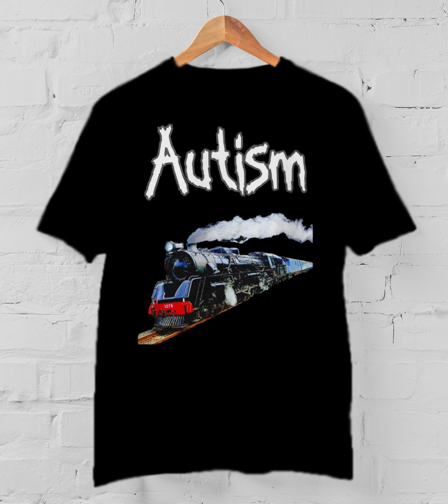 Autism Locomotive Journey 1275 Steam Engine T-Shirt