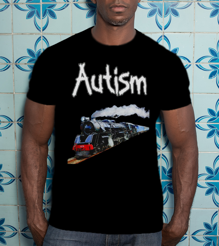Autism Locomotive Journey 1275 Steam Engine T-Shirt