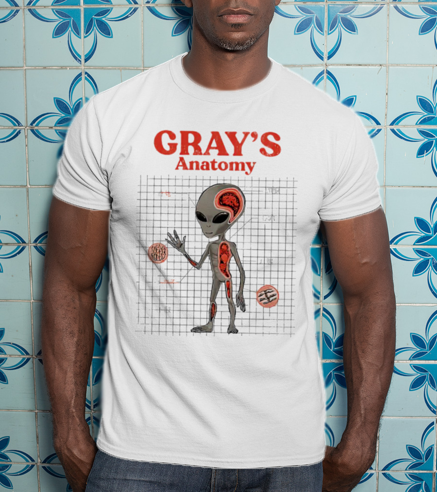 GRAY'S Anatomy Little Gray Man Vintage Kaiju T-Shirt