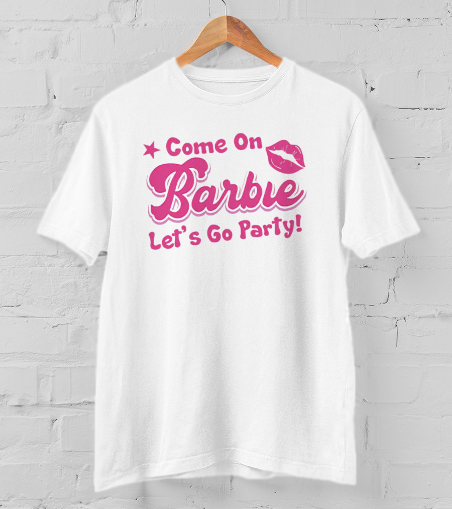Come On Barbie Let's Go Party Lip T-Shirt