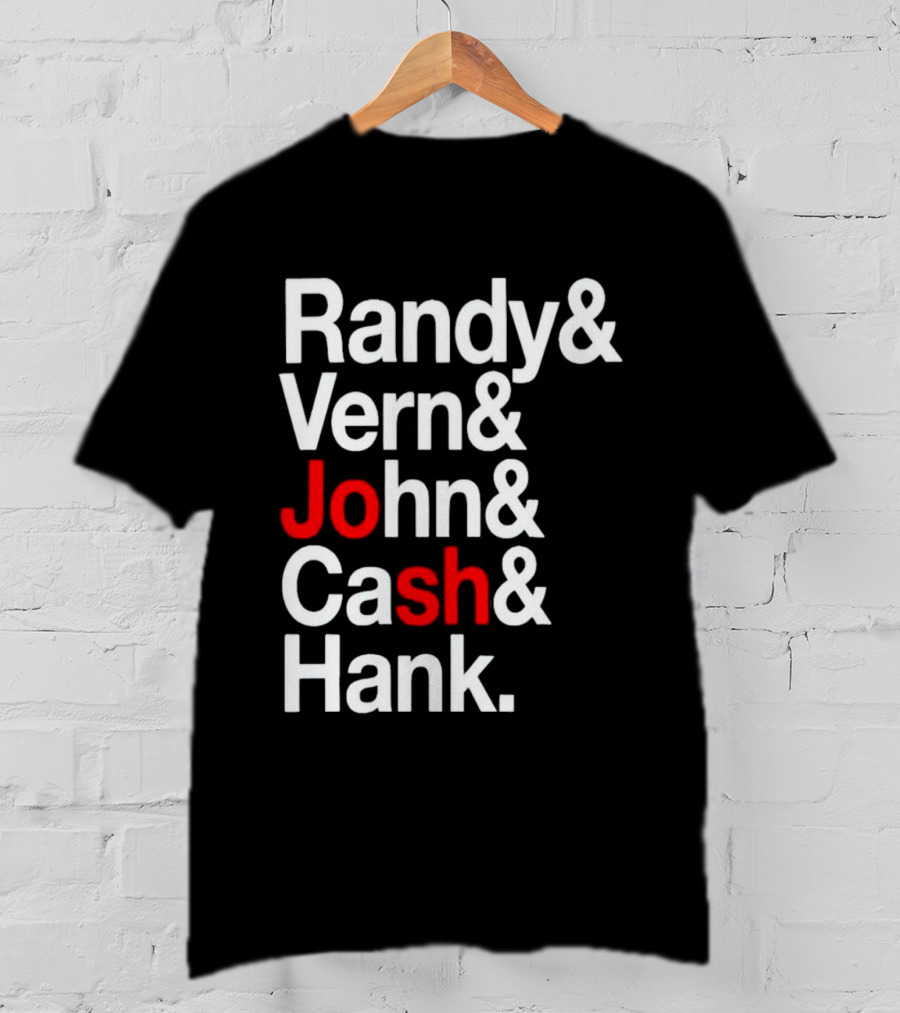 Randy Vern John Cash Hank Country Music Icons T-Shirt