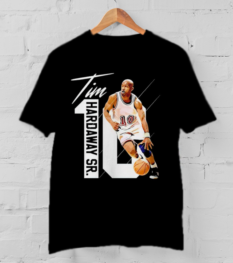 Tim Hardaway Sr. Basketball Number 10 Michigan Player T-Shirt