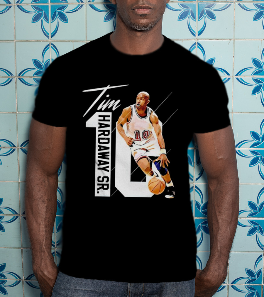 Tim Hardaway Sr. Basketball Number 10 Michigan Player T-Shirt