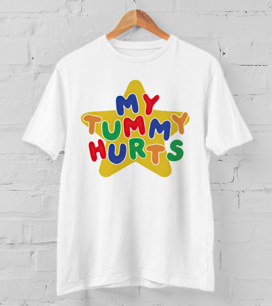 My Tummy Hurts Colorful Star T-Shirt