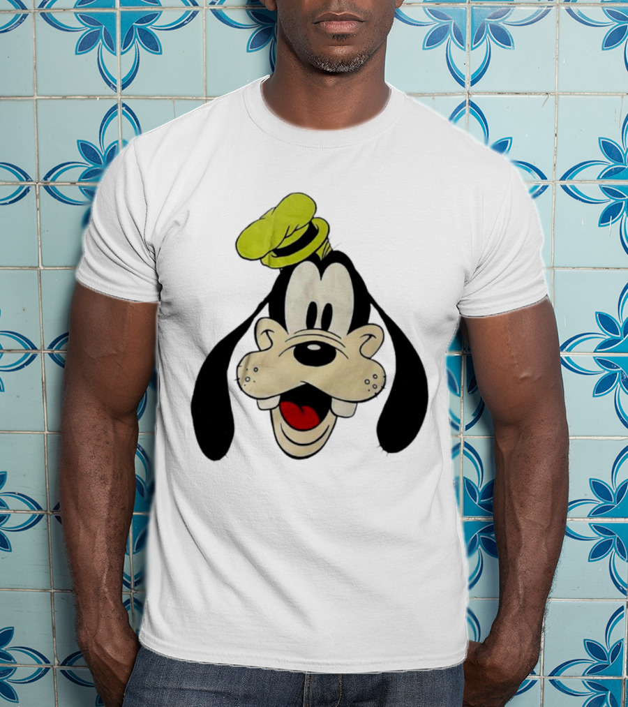 Yats Goofy Head Disney Character Face T-Shirt